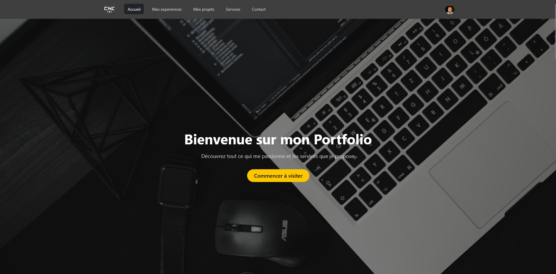 Création du site web vitrine de Code and Web Consulting